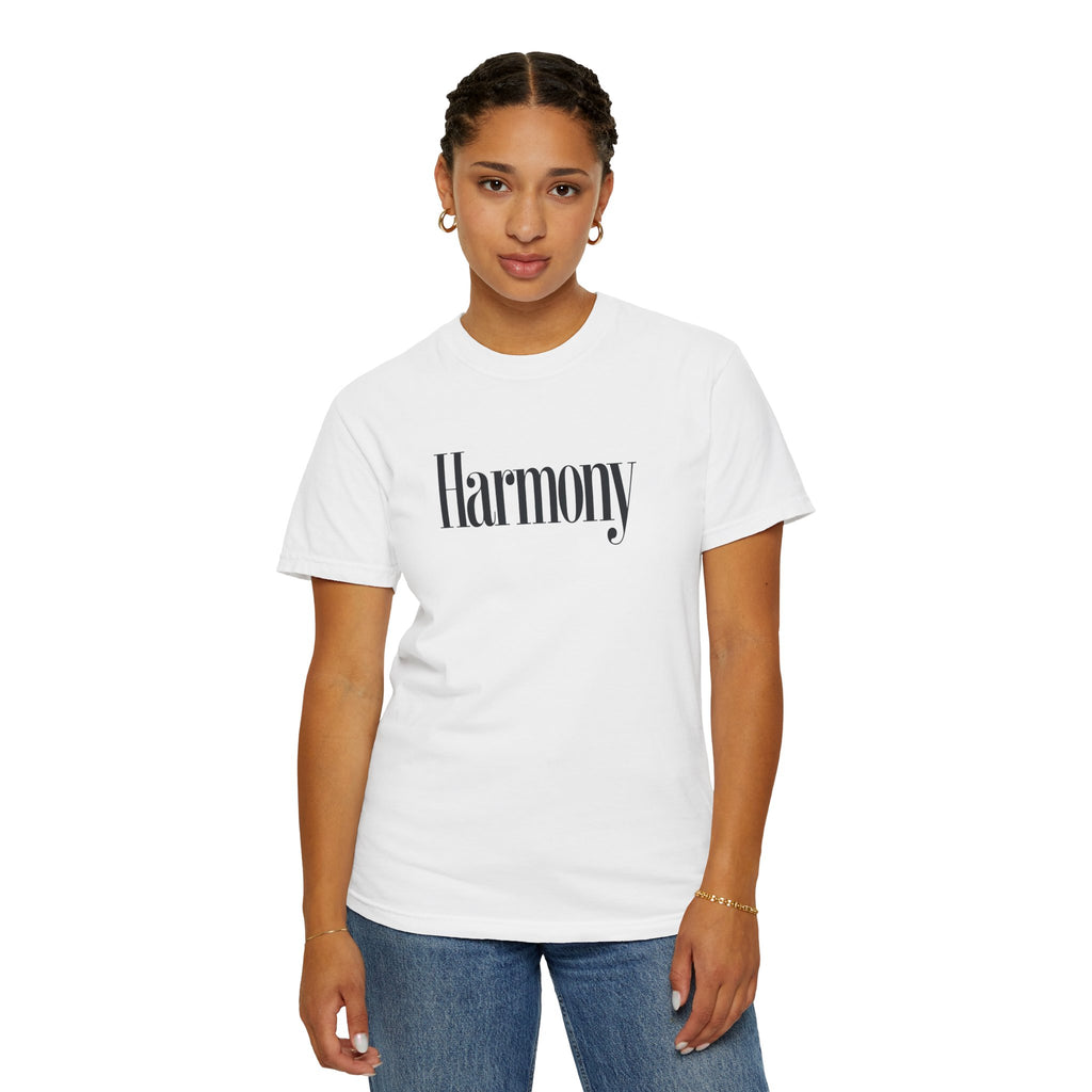 Harmony T-Shirt — Positive Message Garment-Dyed Tee