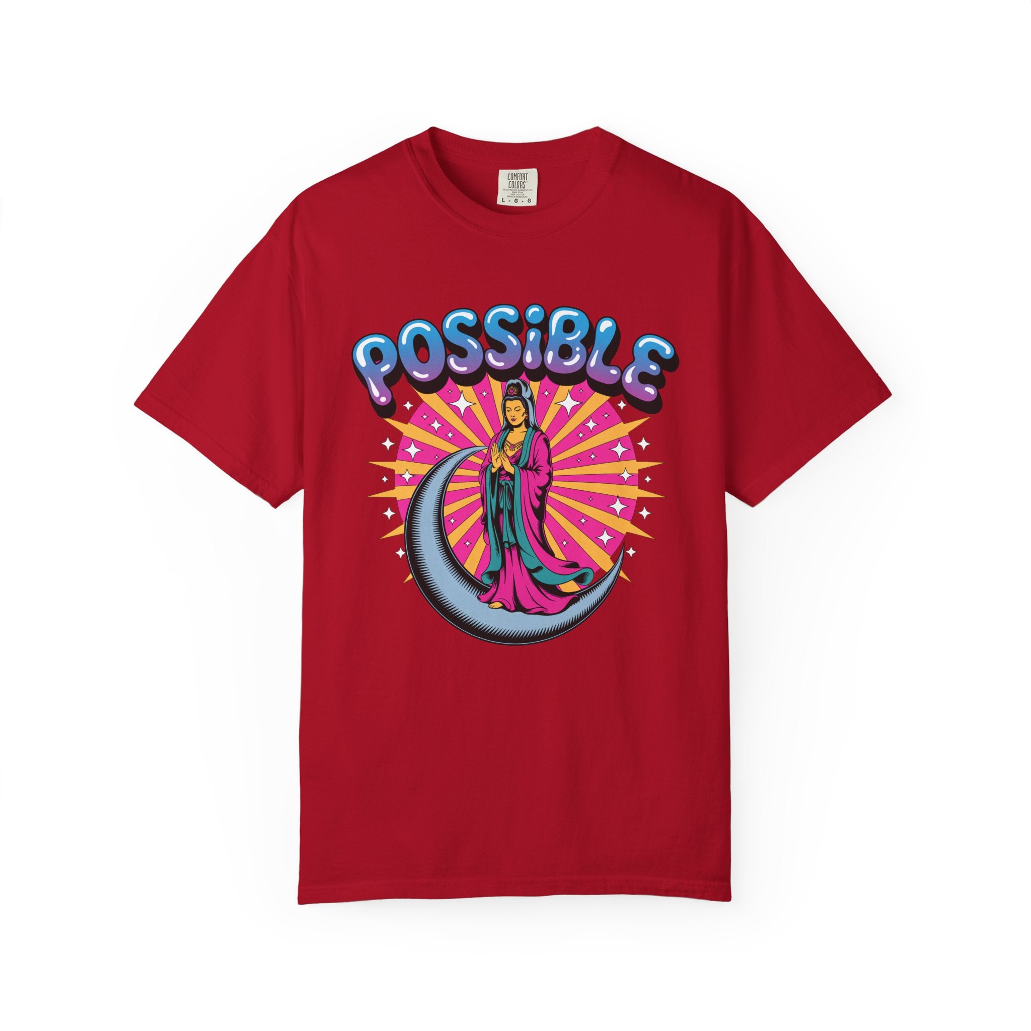 Quan Yin Retro Graffiti T-Shirt — "Everything the heart can imagine is possible"