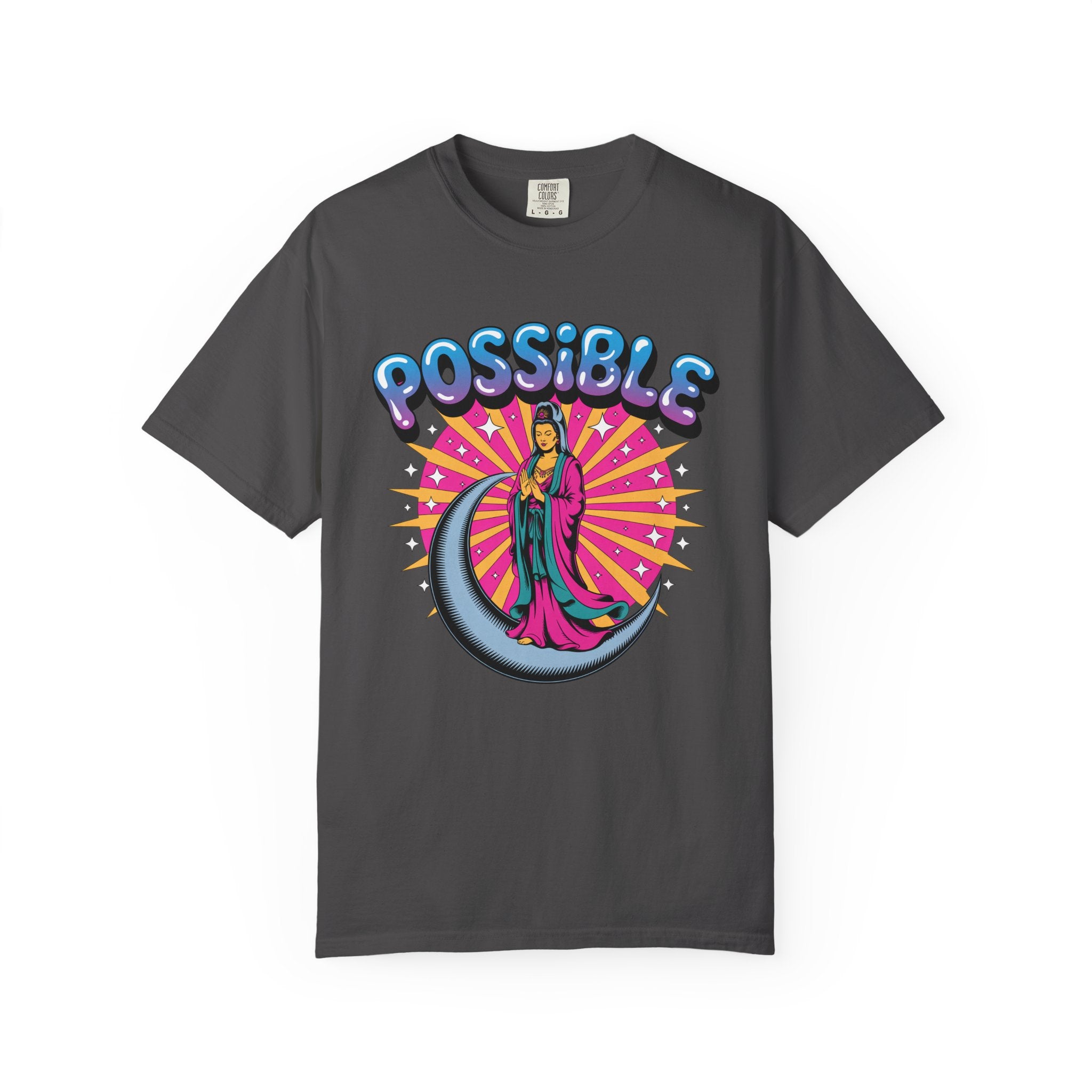 Quan Yin Retro Graffiti T-Shirt — "Everything the heart can imagine is possible"