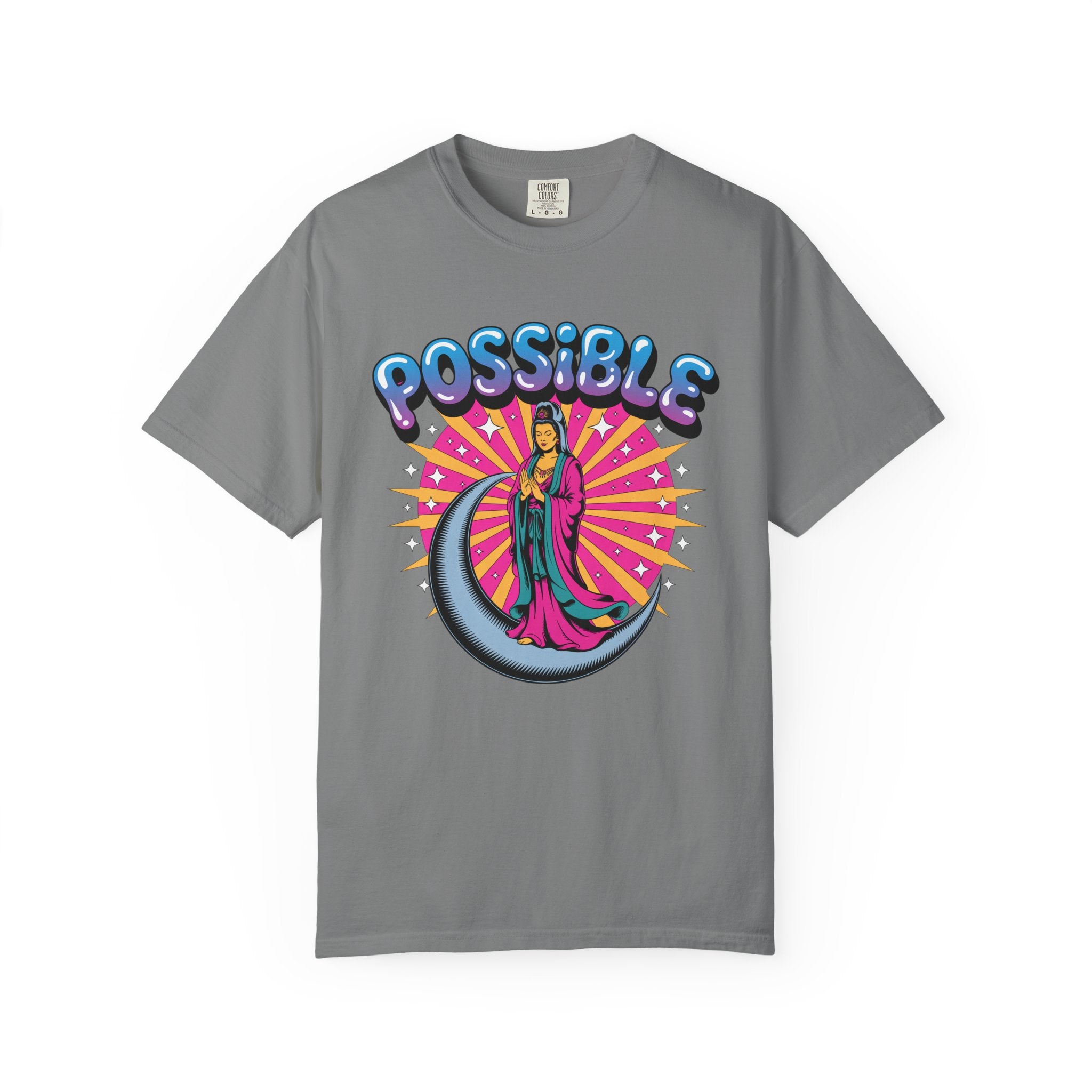 Quan Yin Retro Graffiti T-Shirt — "Everything the heart can imagine is possible"