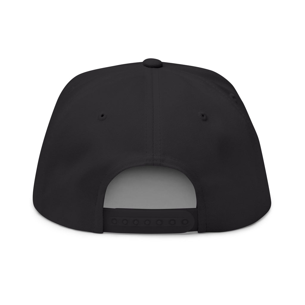 Flat Bill Cap - "phoenixvision" Embroidered Snapback Hat