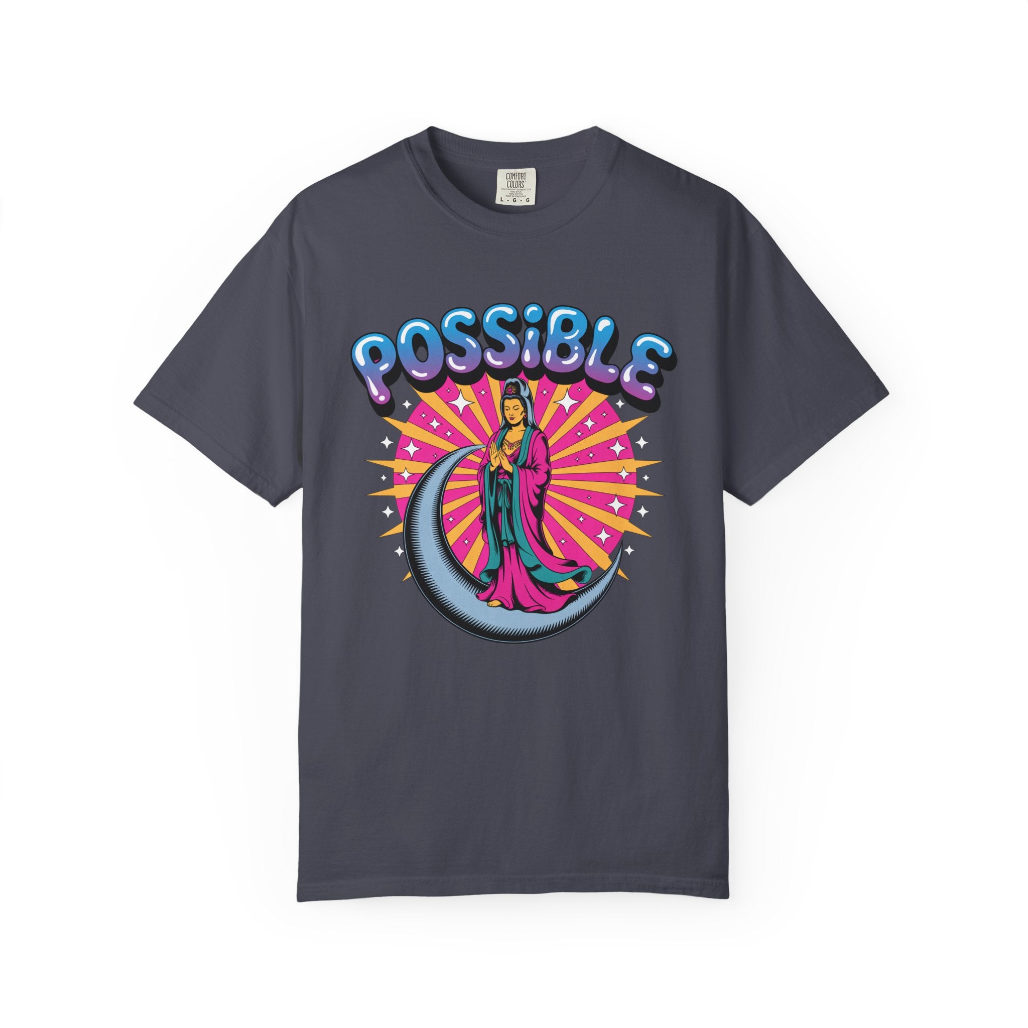 Quan Yin Retro Graffiti T-Shirt — "Everything the heart can imagine is possible"