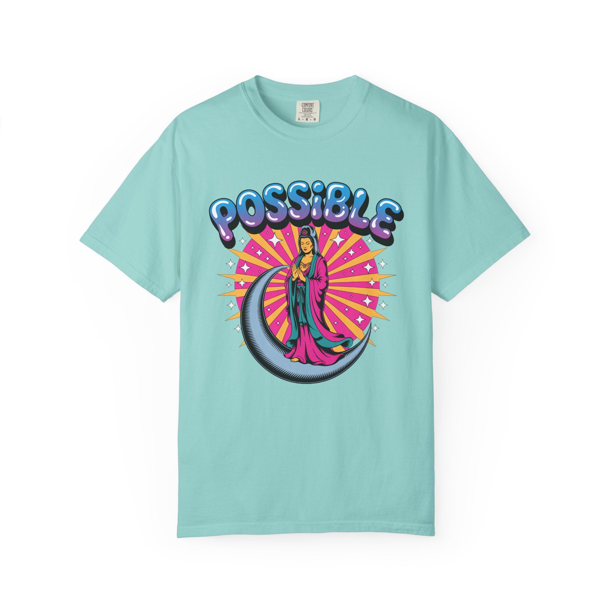 Quan Yin Retro Graffiti T-Shirt — "Everything the heart can imagine is possible"