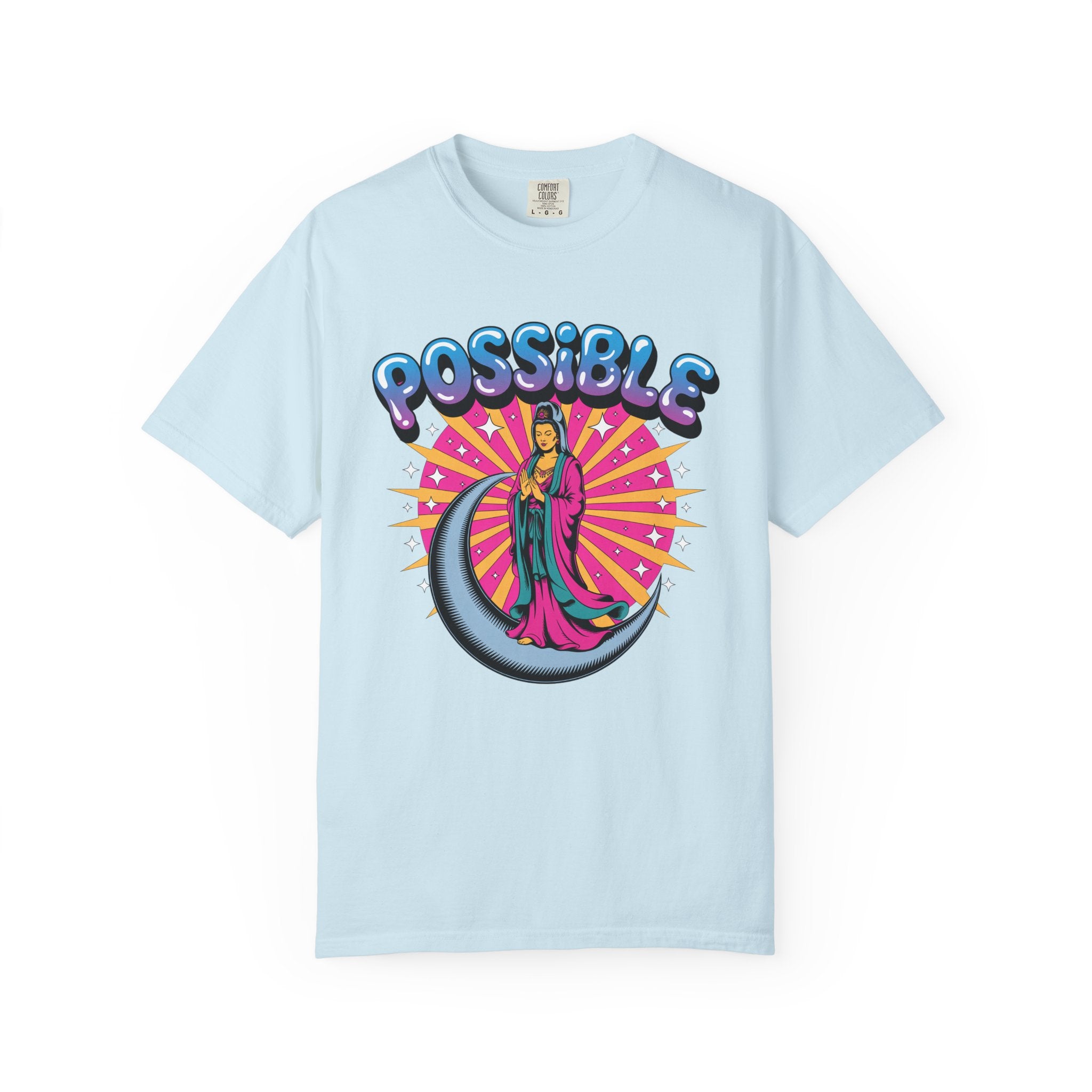 Quan Yin Retro Graffiti T-Shirt — "Everything the heart can imagine is possible"