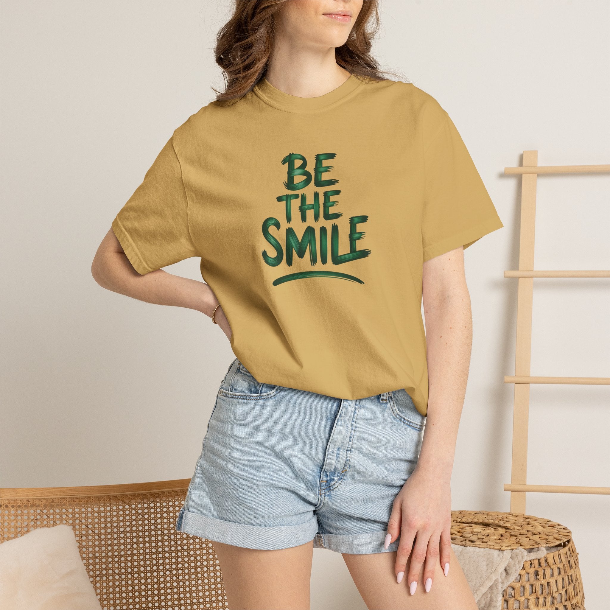 Be the Smile T-Shirt — Positive Message Garment-Dyed Tee