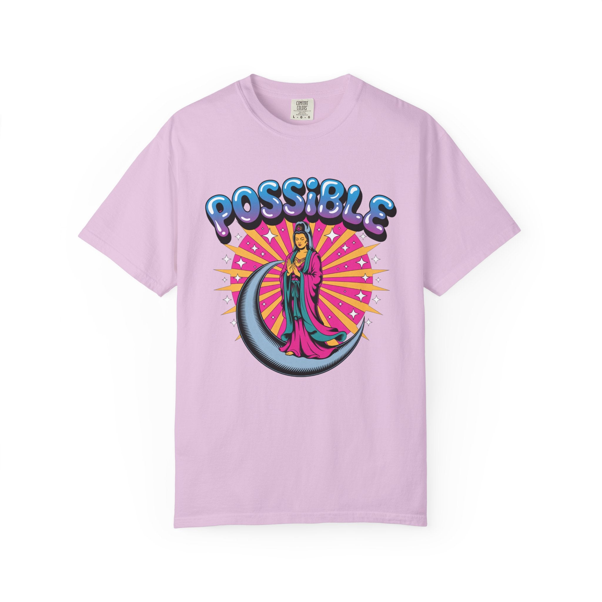 Quan Yin Retro Graffiti T-Shirt — "Everything the heart can imagine is possible"