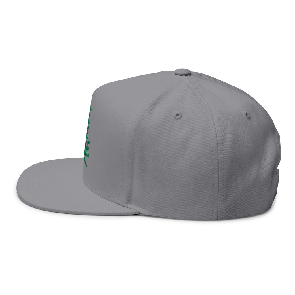 Flat Bill Cap - "Be The Smile" Embroidered Snapback Hat