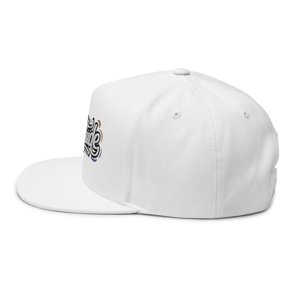 Flat Bill Cap - "GRATITUDE" Embroidered Snapback Hat