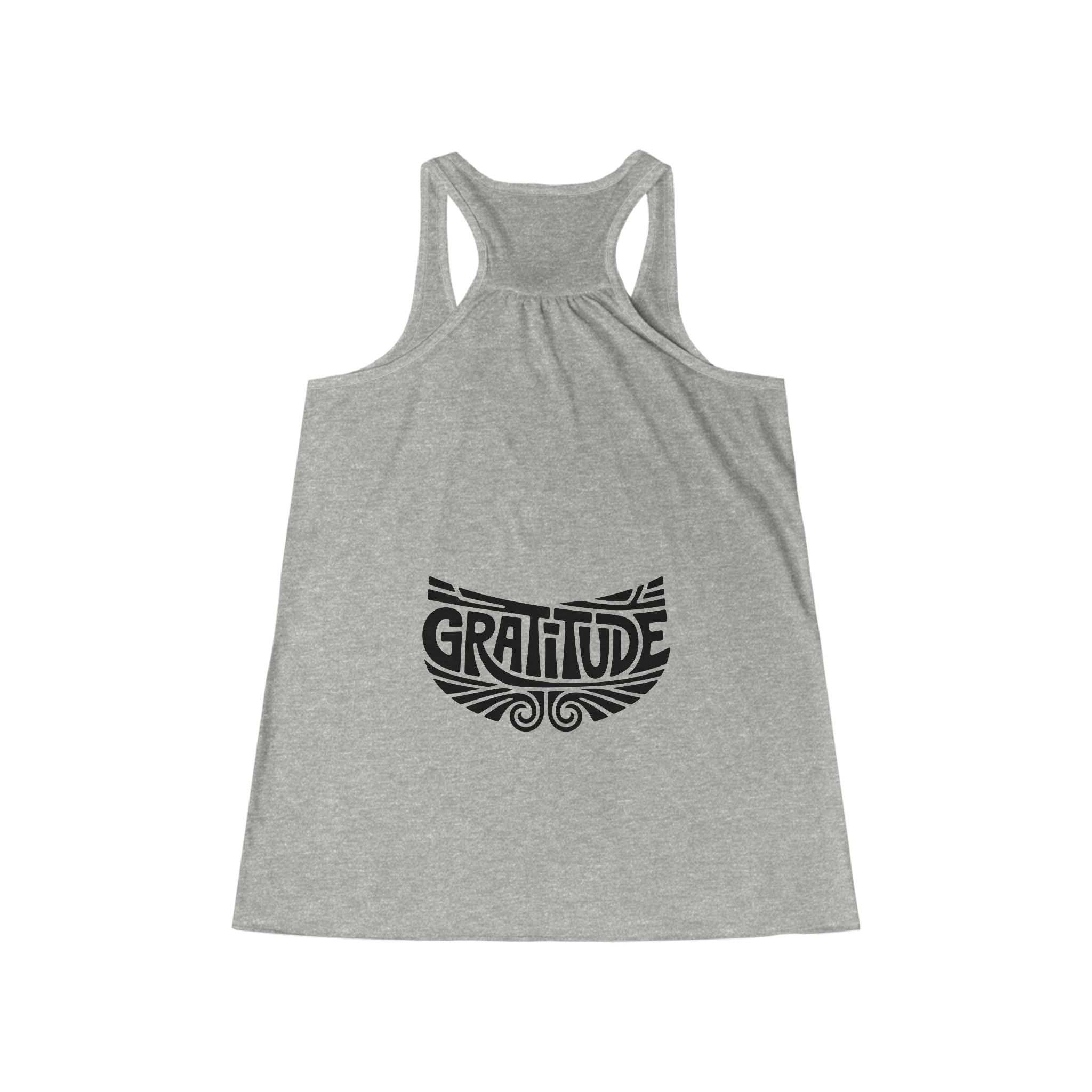 Gratitude Flowy Racerback Tank — Joyful Aloha Activewear