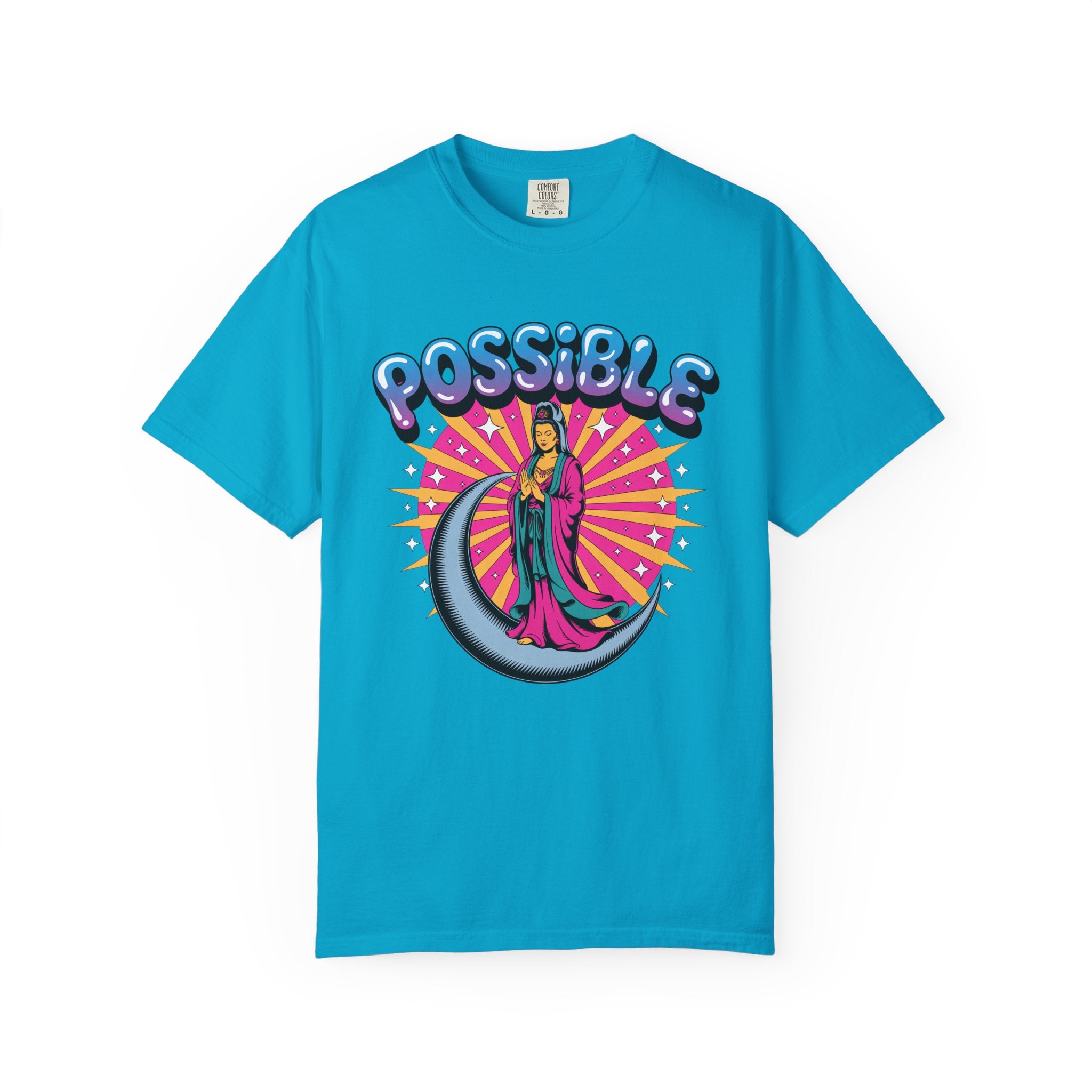 Quan Yin Retro Graffiti T-Shirt — "Everything the heart can imagine is possible"