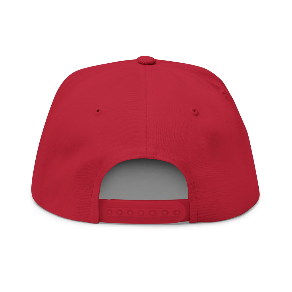 Flat Bill Cap - "GRATITUDE" Embroidered Snapback Hat