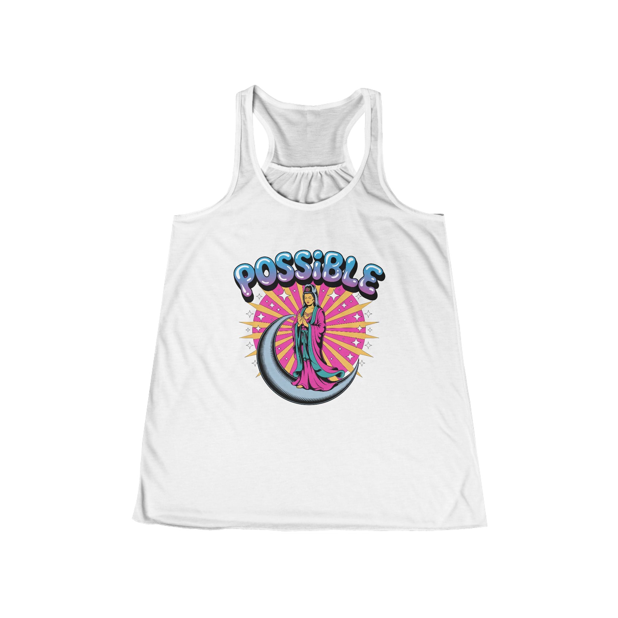 Possible Goddess Tank — Retro Inspirational Women's Racerback Tank Top