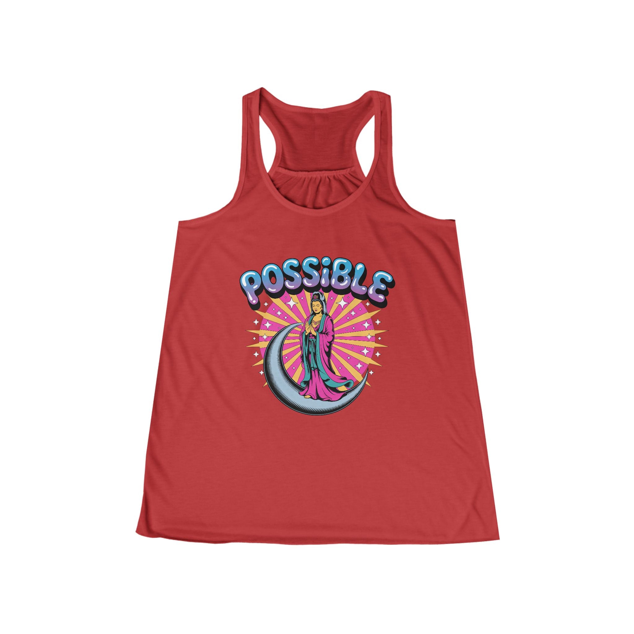 Possible Goddess Tank — Retro Inspirational Women's Racerback Tank Top