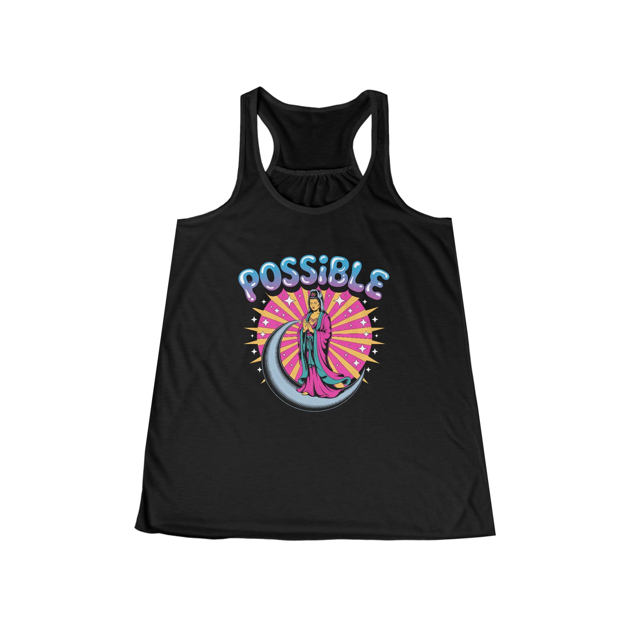 Possible Goddess Tank — Retro Inspirational Women's Racerback Tank Top
