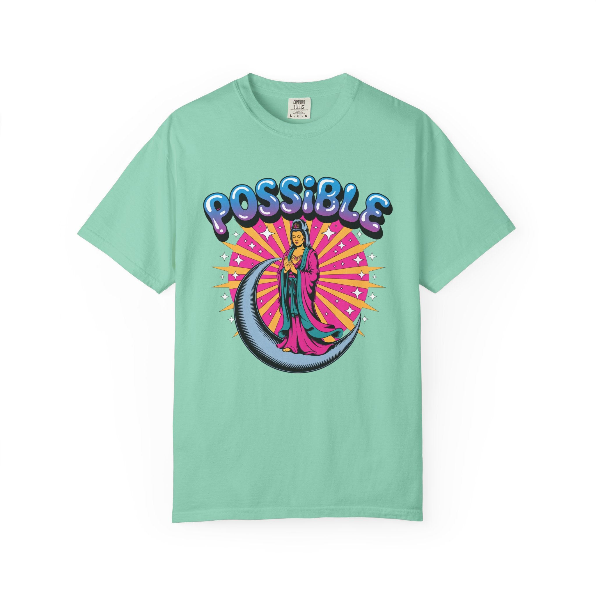 Quan Yin Retro Graffiti T-Shirt — "Everything the heart can imagine is possible"
