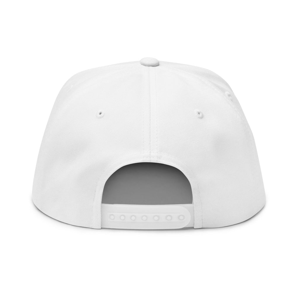Flat Bill Cap - "Be The Smile" Embroidered Snapback Hat