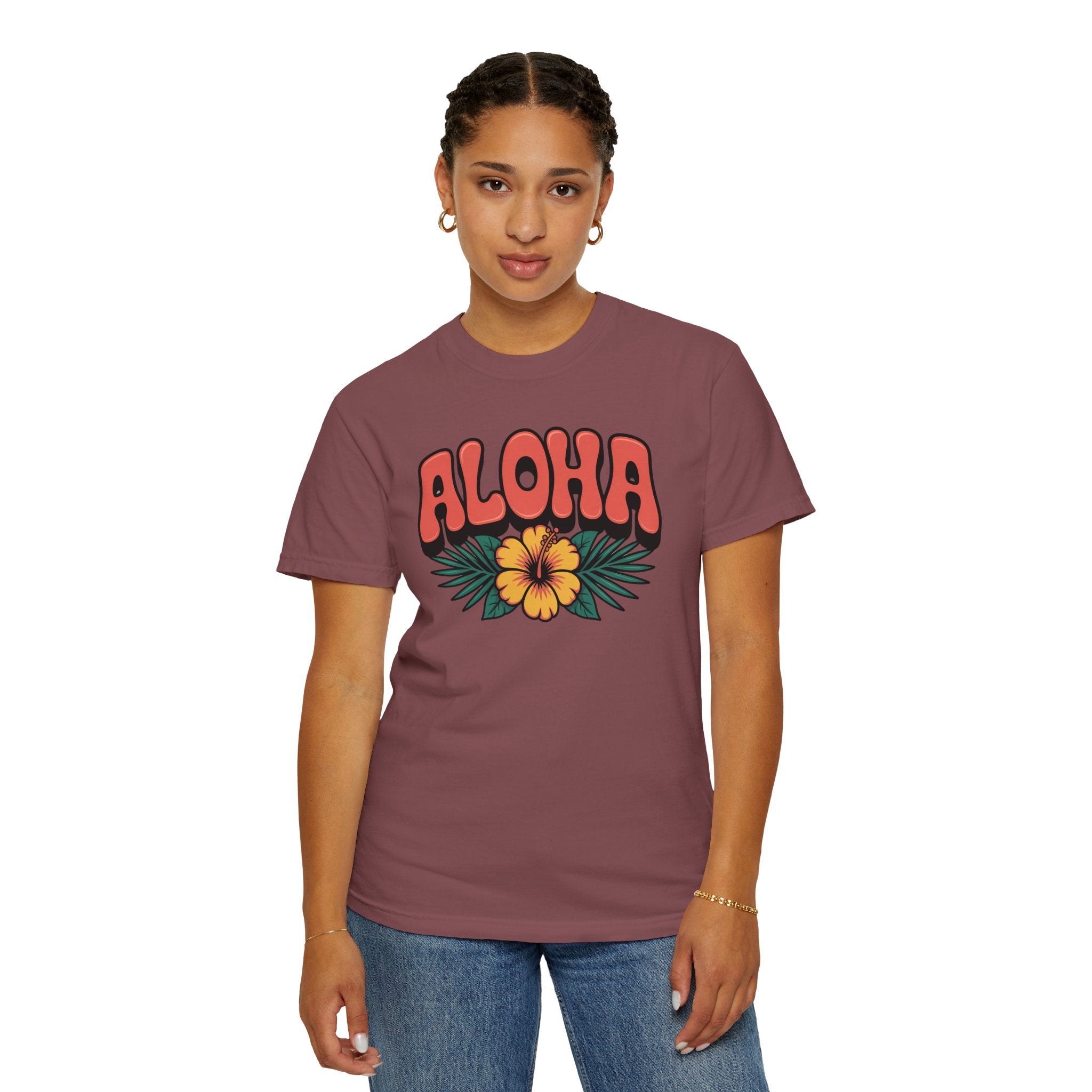 Aloha T-Shirt — Positive Message Garment-Dyed Tee
