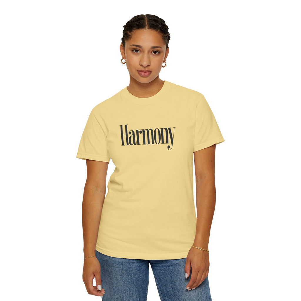 Harmony T-Shirt — Positive Message Garment-Dyed Tee