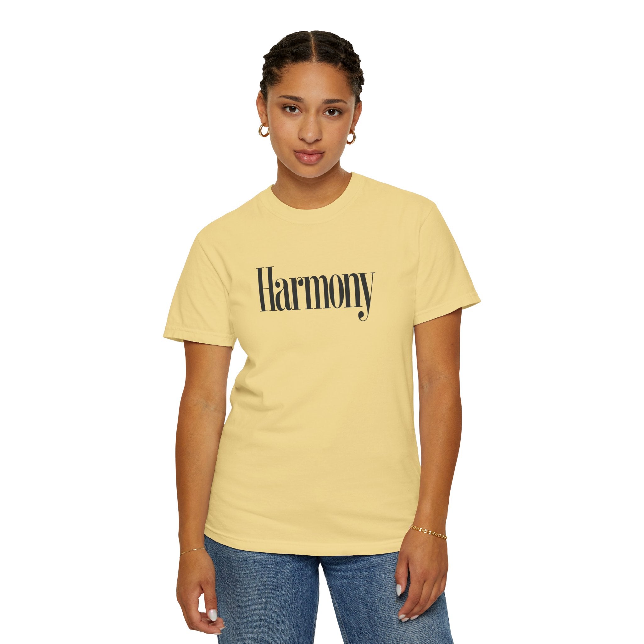 Harmony T-Shirt — Positive Message Garment-Dyed Tee