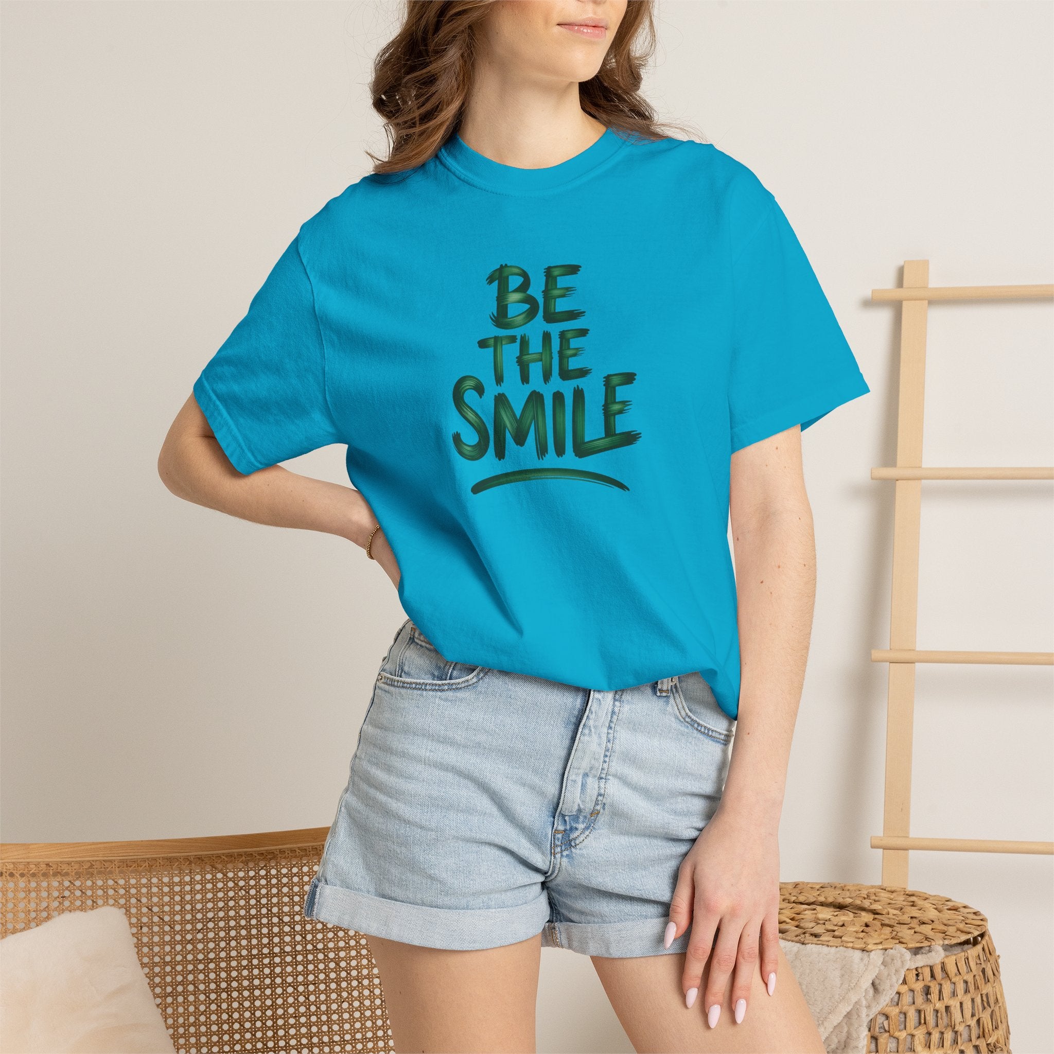 Be the Smile T-Shirt — Positive Message Garment-Dyed Tee