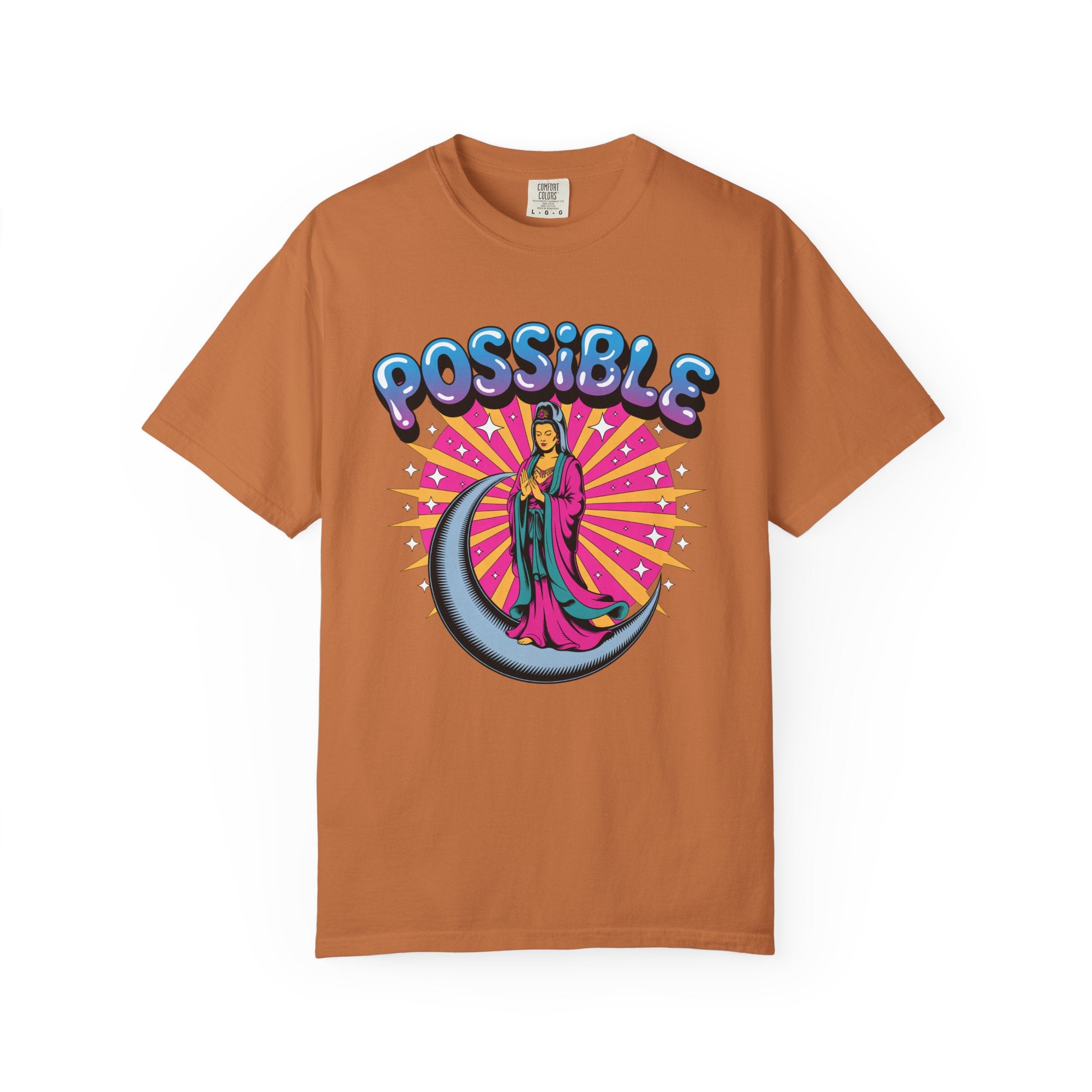 Quan Yin Retro Graffiti T-Shirt — "Everything the heart can imagine is possible"