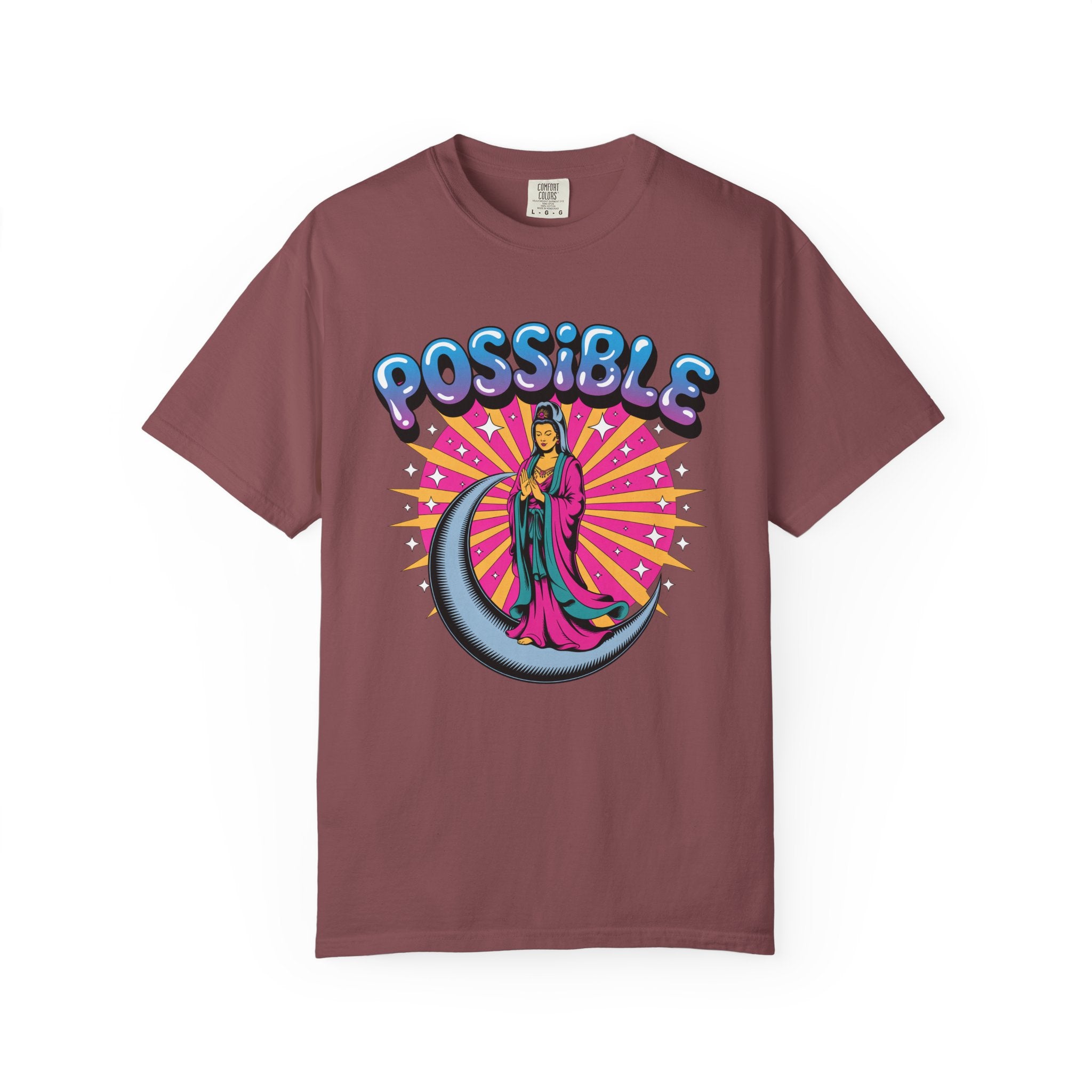 Quan Yin Retro Graffiti T-Shirt — "Everything the heart can imagine is possible"