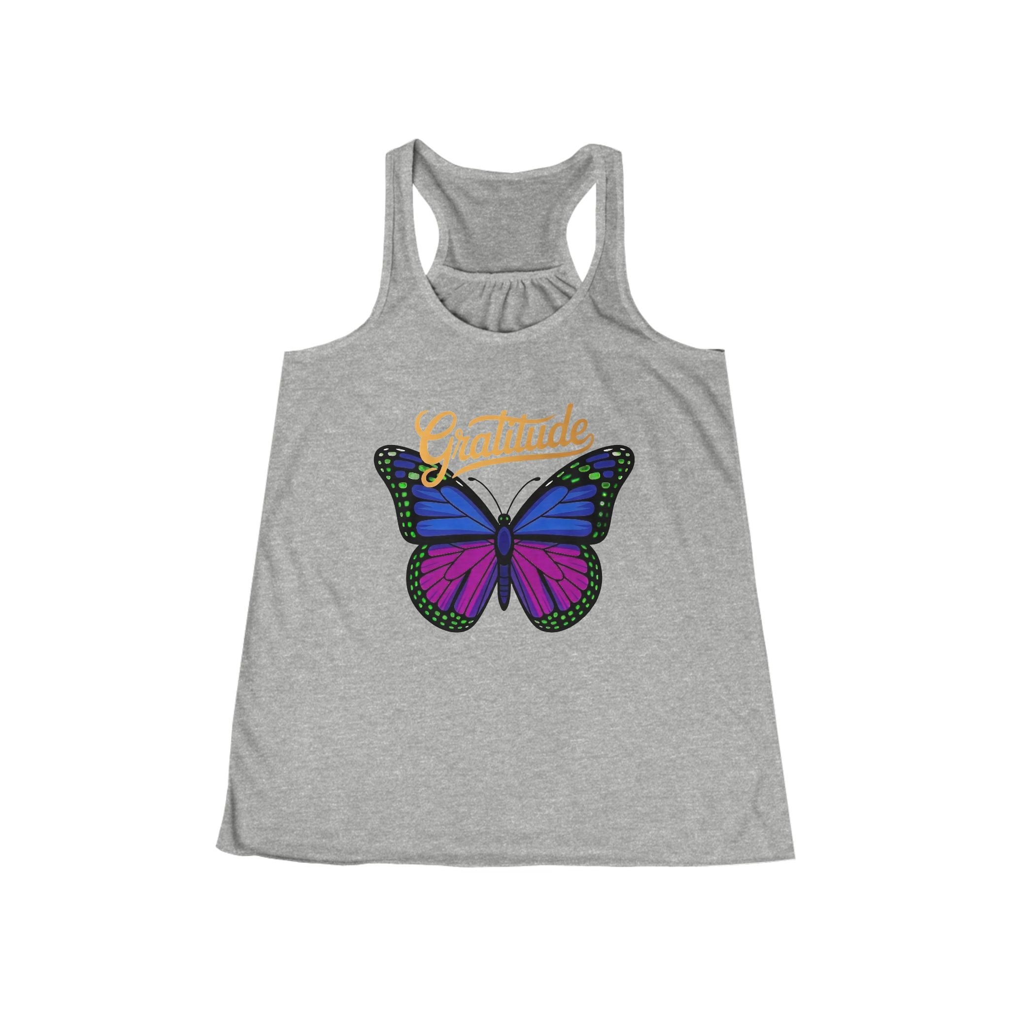 Gratitude Flowy Racerback Tank — Joyful Aloha Activewear