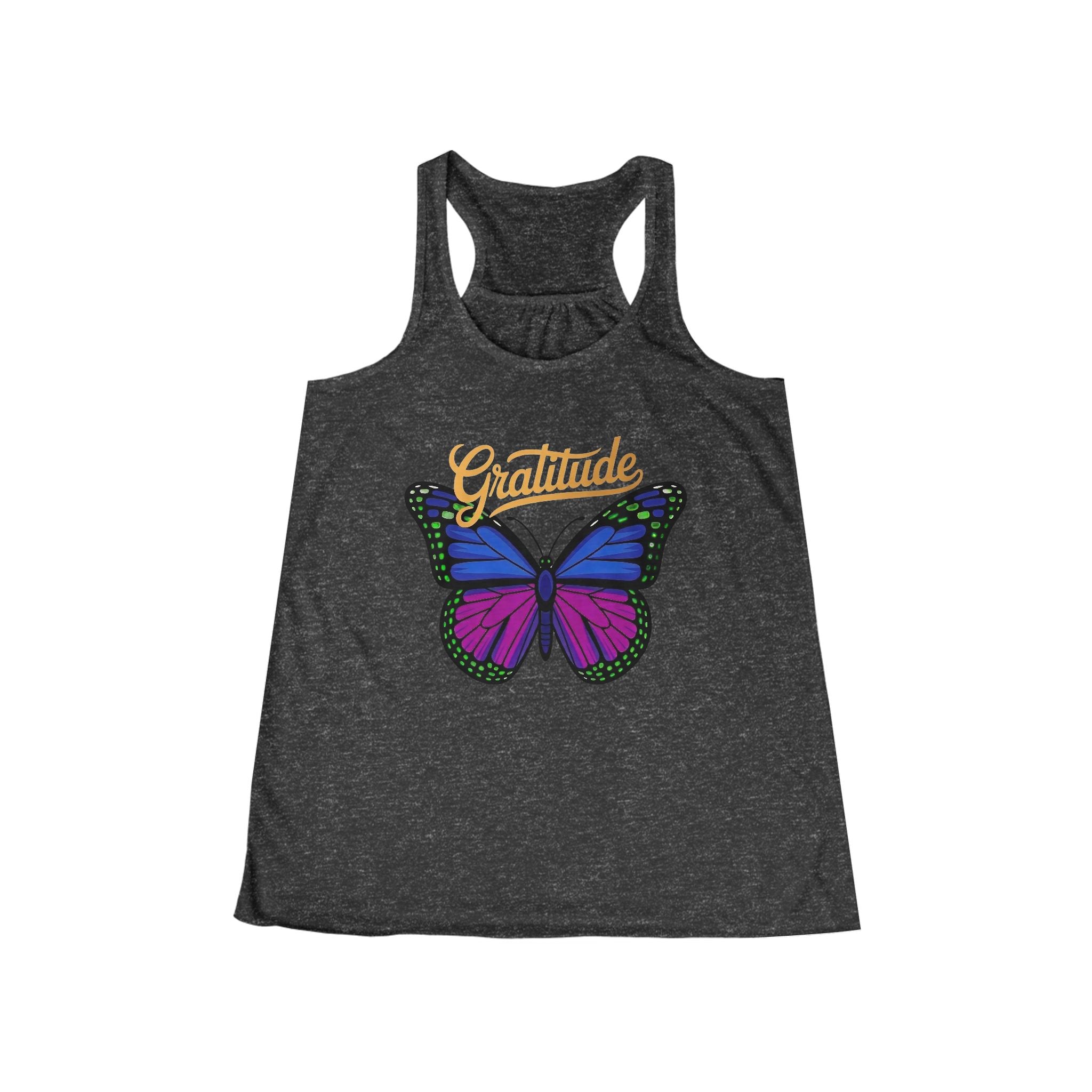 Gratitude Flowy Racerback Tank — Joyful Aloha Activewear