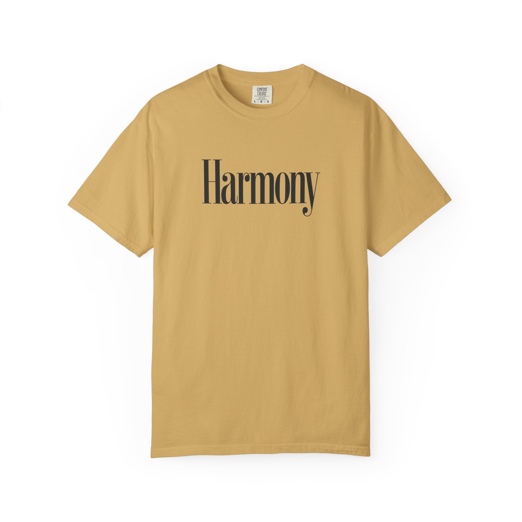 Harmony T-Shirt — Positive Message Garment-Dyed Tee
