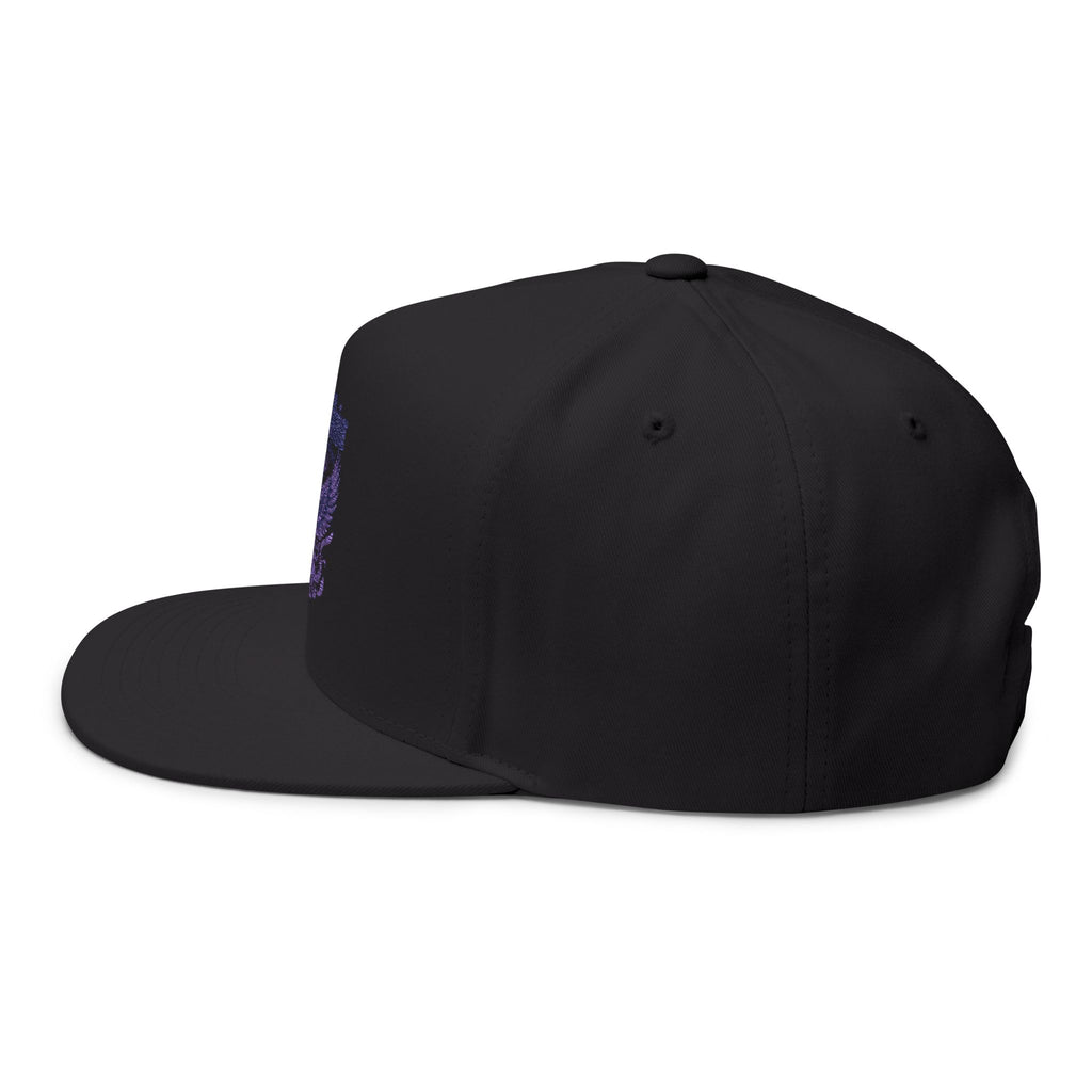 Flat Bill Cap - "phoenixvision" Embroidered Snapback Hat