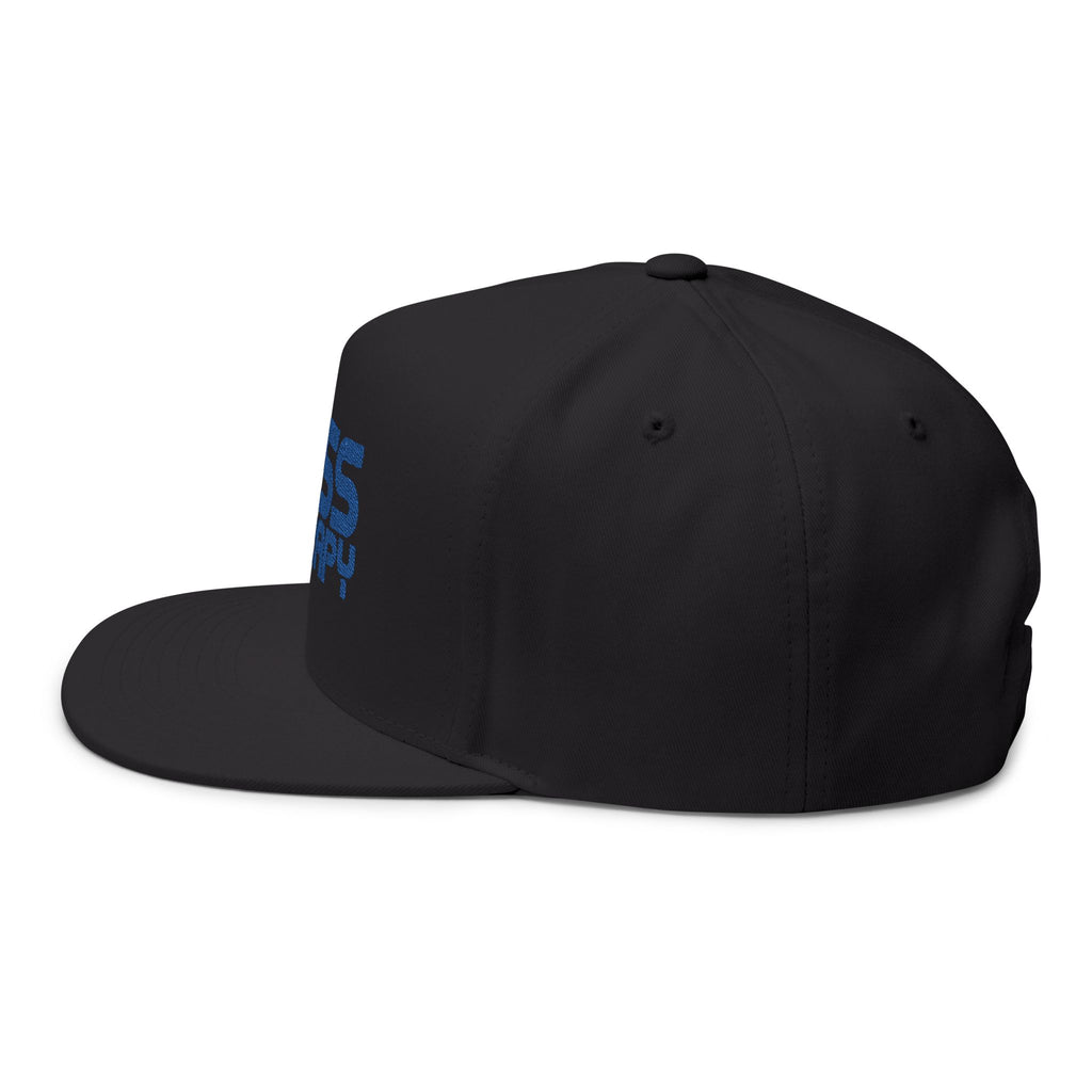 Flat Bill Cap - "Bass Therapy" Embroidered Snapback Hat