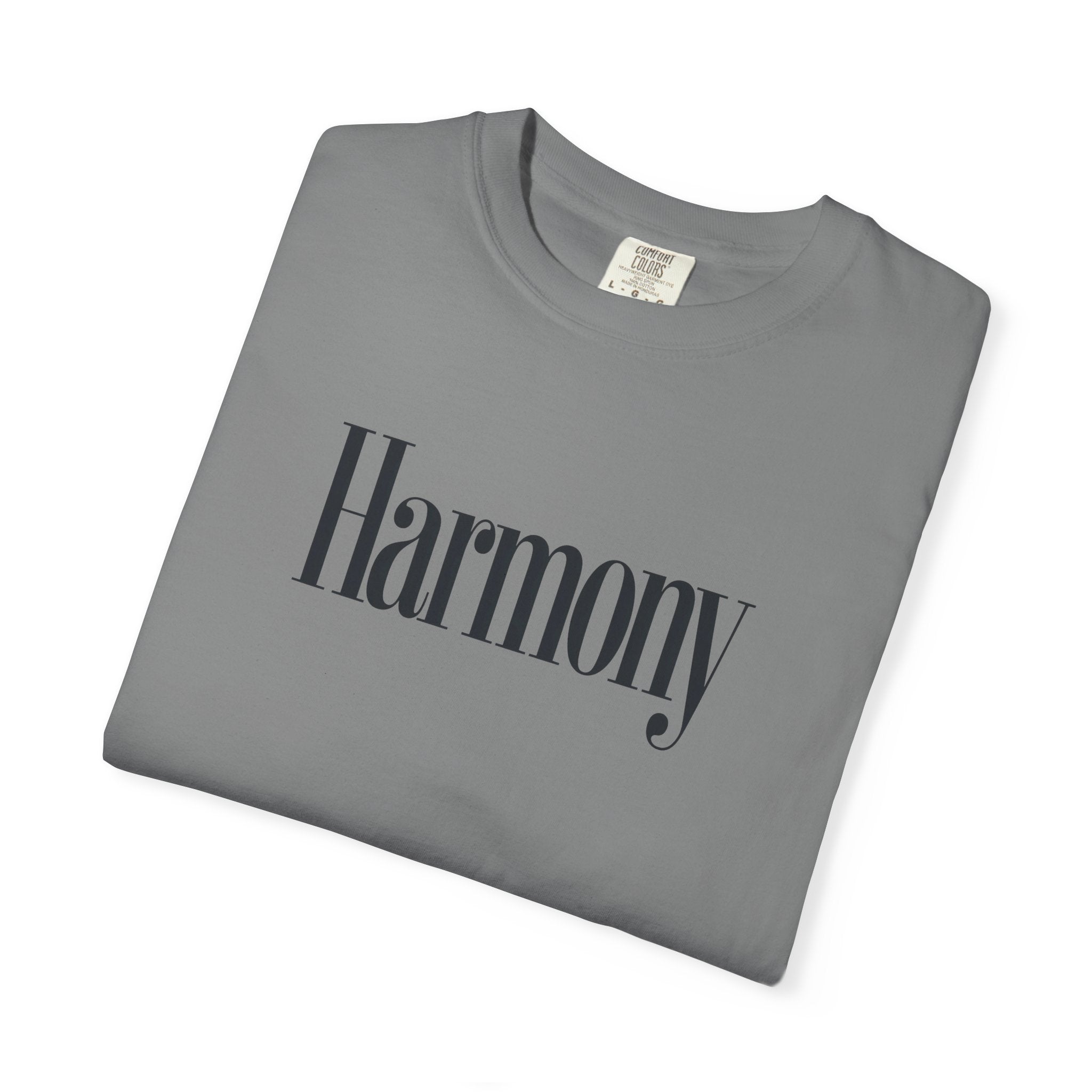 Harmony T-Shirt — Positive Message Garment-Dyed Tee