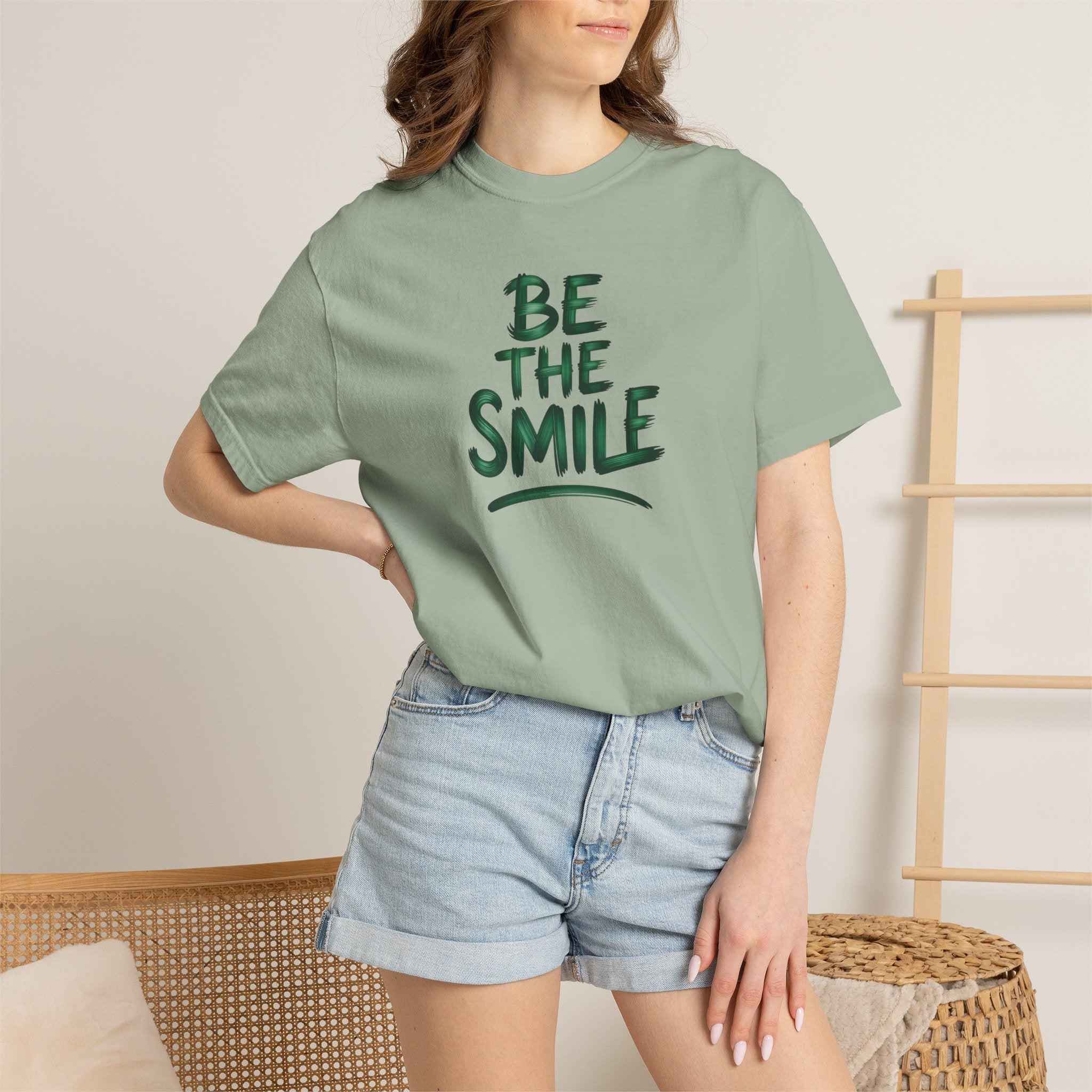 Be the Smile T-Shirt — Positive Message Garment-Dyed Tee