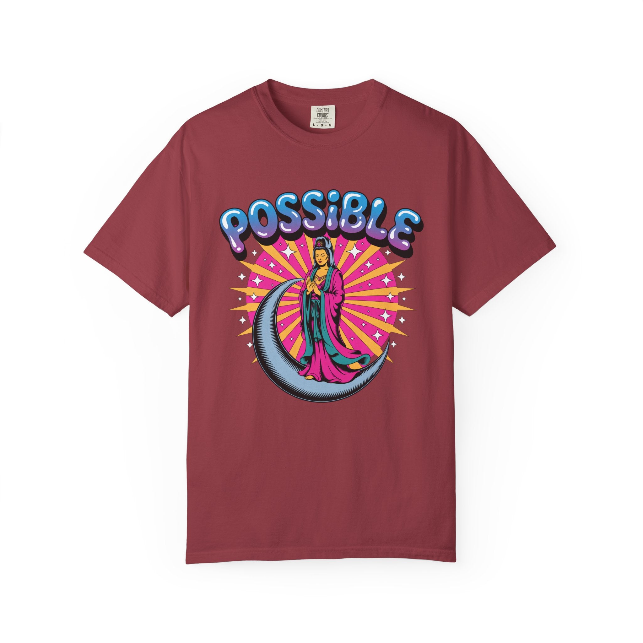 Quan Yin Retro Graffiti T-Shirt — "Everything the heart can imagine is possible"
